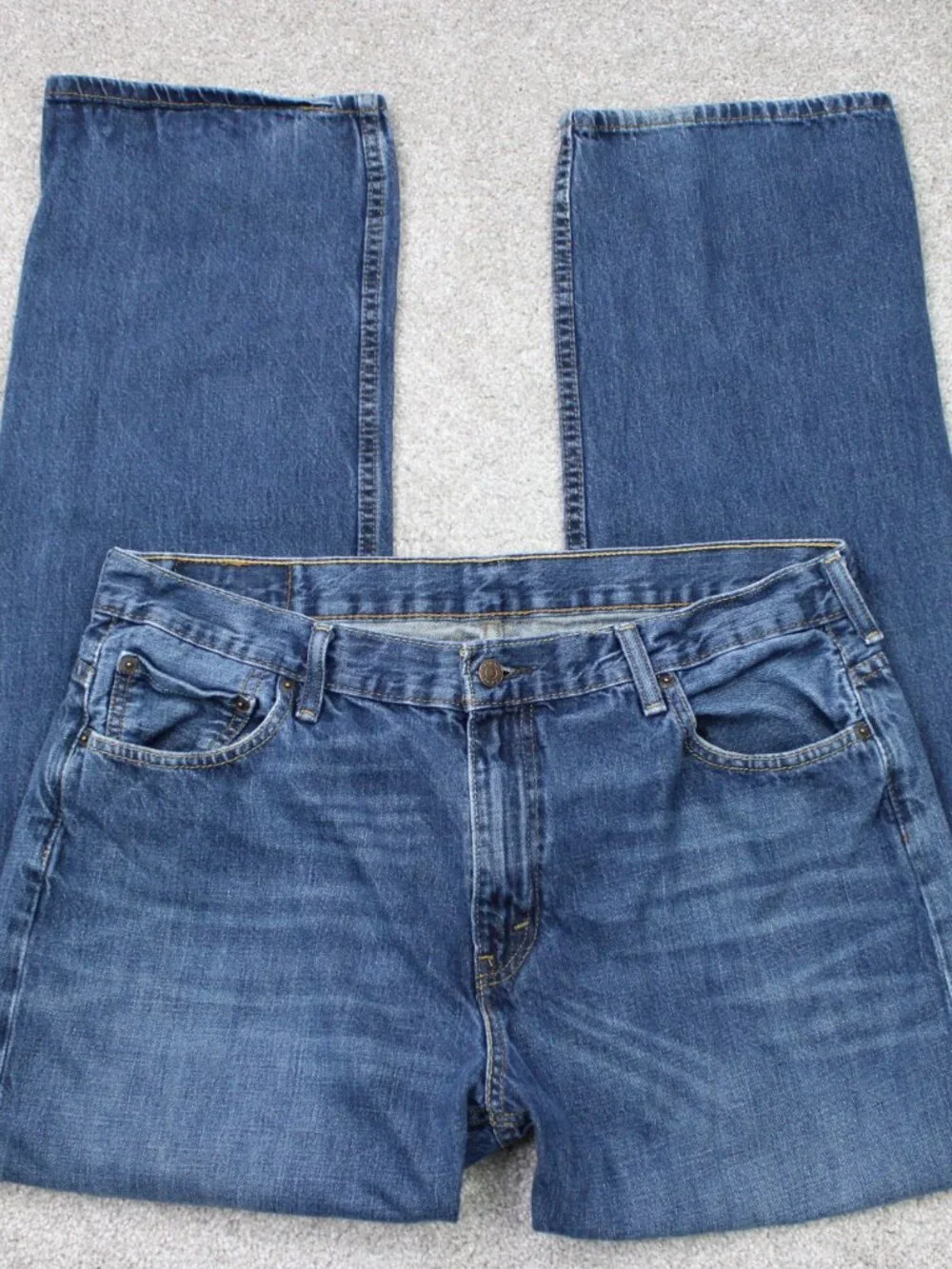 Levi's 569 Jeans Mens 36x32 Blue Loose Straight Fit 100% Cotton 5-Pocket Denim